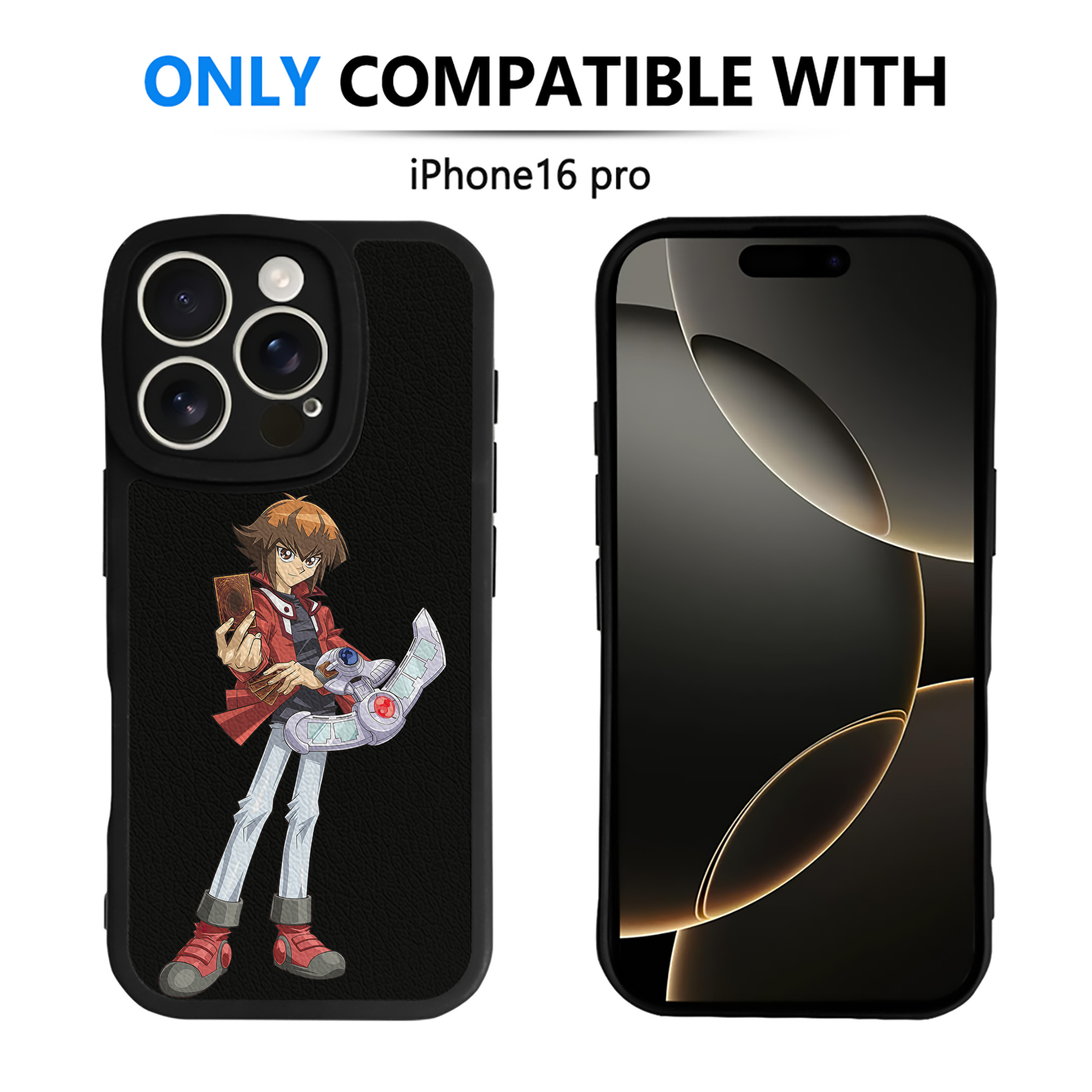 遊☆戯☆王 Yu-Gi-Oh! 【iPhone 16シリーズ対応】シリコンスマホケース（レザー調） 材質：シリコン